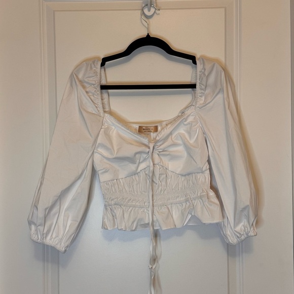 Bailey 44 Tops - Bailey 44 Shani White Puff Sleeve Smocked Blouse